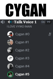 a screenshot of a skype conversation with the name cygan