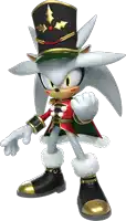 a sonic the hedgehog wearing a black top hat