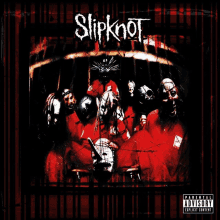 a slipknot album cover with a parental advisory label