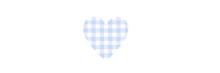 a light blue and white checkered heart is on a white background