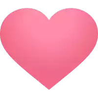 a pink heart on a white background with a gradient