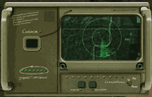 a computer screen shows a green circle with the word signal on the top