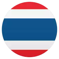 a circle with a red white and blue flag on it