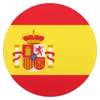 a spanish flag with a coat of arms in the center