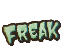 a patch that says freak on it