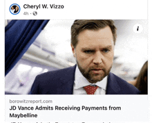 jd vance admits receiving payments from maybelline on facebook