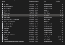 a computer screen shows a list of files including one titled digit pull