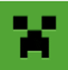 a green background with a creeper face on it .