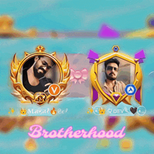 a screenshot of a video game with the words brotherhood at the bottom