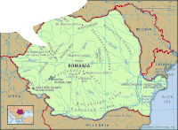 a map of romania shows the location of friendship bridge in bulgaria