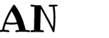 a black and white image of the letter a and n on a white background .