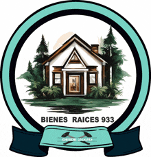 a logo that says bienes raices 933 on it