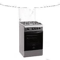 a stainless steel gas stove with a glass door and oven .