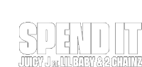 a logo for juicy j ft lil baby & 2 chainz