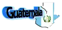 a logo for guatemala with a map of the country