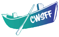 a drawing of a boat with the words cwsff written on it