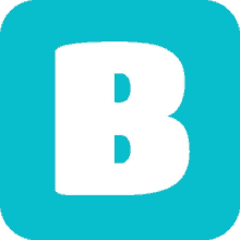 a blue icon with a white letter b on it