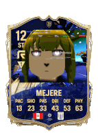 a card that says mejere on it