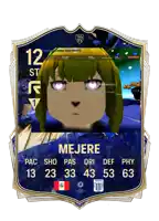 a card that says mejere on it