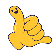 a cartoon worm giving a thumbs up sign