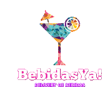 a logo for bebidasya with a martini glass