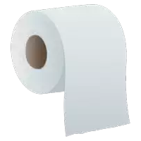 a roll of toilet paper with a hole in the middle of the roll