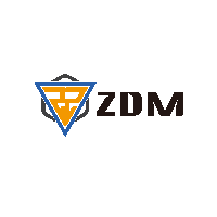 a logo for a company called zdm with a triangle