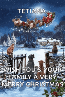 a christmas card for tetiana wishing you and your family a merry christmas