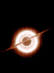 a black hole with a ring around it in the dark