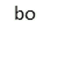 a white background with the word bo written on it