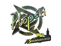 a logo for popski pgl stockholm 2021 is shown