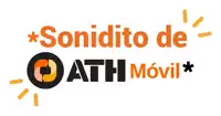 a logo that says sonidito de oath movil in orange