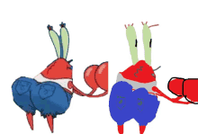 a drawing of a crab with a letter p on his butt