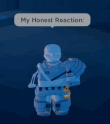 a cartoon character says my honest reaction