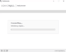 a sonicwall app is being installed on a computer screen