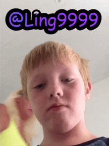 a picture of a young boy with the name ling9999 on the bottom