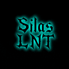 a logo for silas lnt with a dark background