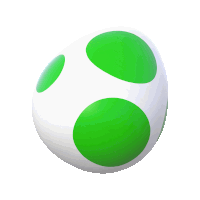 a white ball with green dots on it on a white background