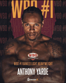 anthony yarde is # 1 ranked light heavyweight in the wbo