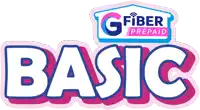 a logo for g fiber prepaid basic shows a house