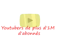 a youtube logo with the words youtubers de plus d' 1m d' abonnées