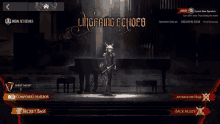 a video game called lingering echoes shows a man playing a piano