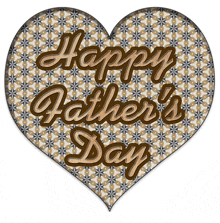 a heart shaped greeting card for father 's day