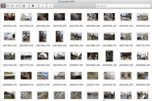 a screenshot of a folder titled europe 2015 with a search bar