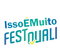 a logo that says isso em muito festquali on it