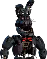 five nights at freddy 's bonnie with a red bow tie