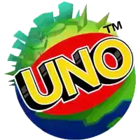 a colorful uno logo with a tm logo on the bottom