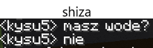 a screenshot of a video game says shiza