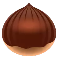 a cartoon illustration of a brown onion