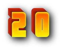 the number 20 is displayed in red and yellow